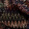 1 Yard Italian Fall Tones Zig Zag Novelty Wool Knit Fabric 56 inch Width